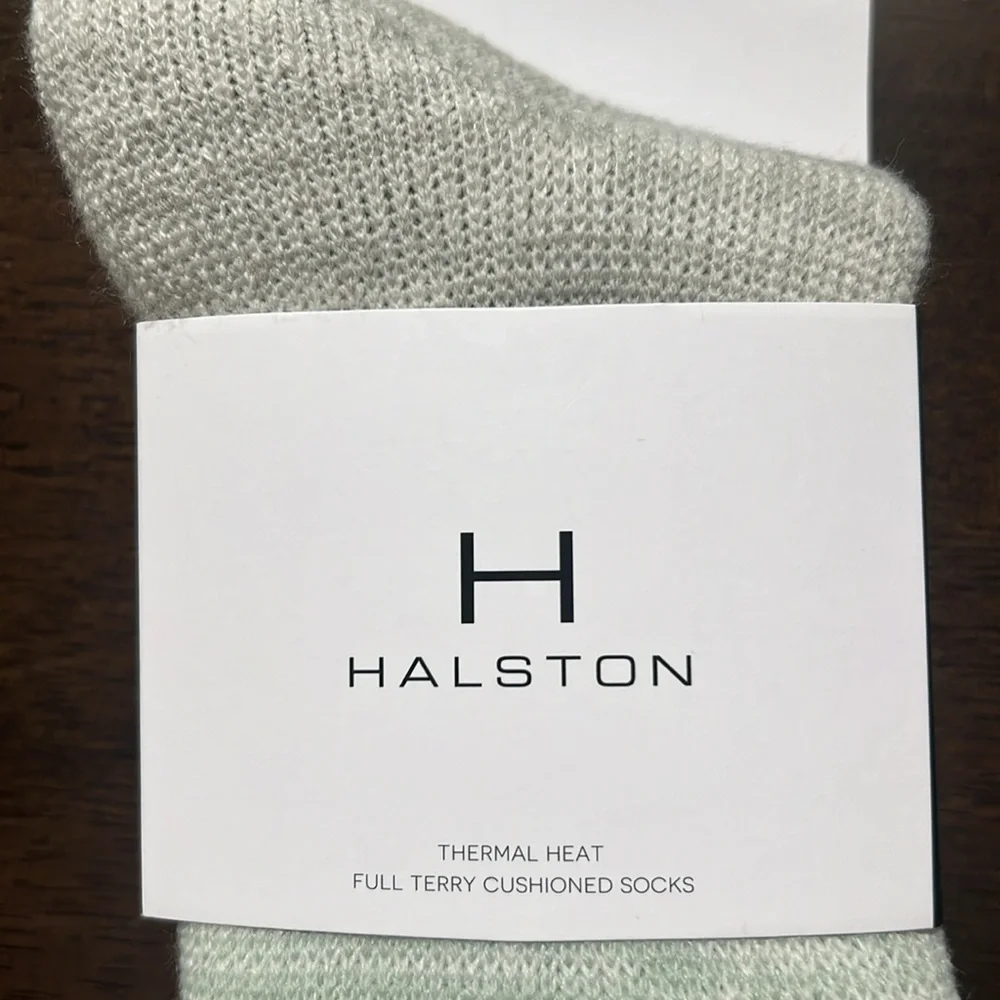 H by HALSTON Thermal Heat Full Terry Cushioned Socks
